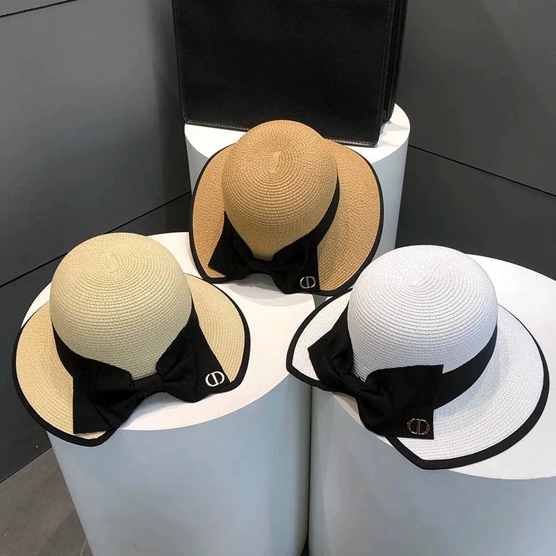 Bowknot Straw Hat